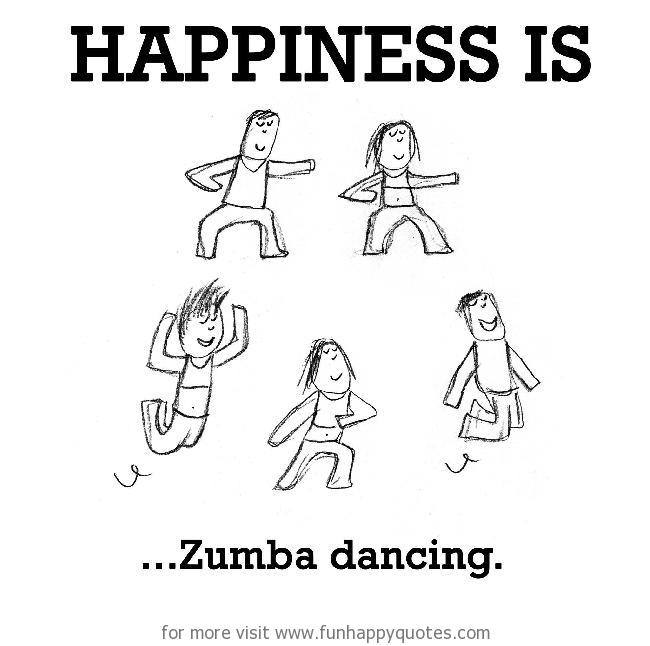 Happiness is, Zumba dancing.