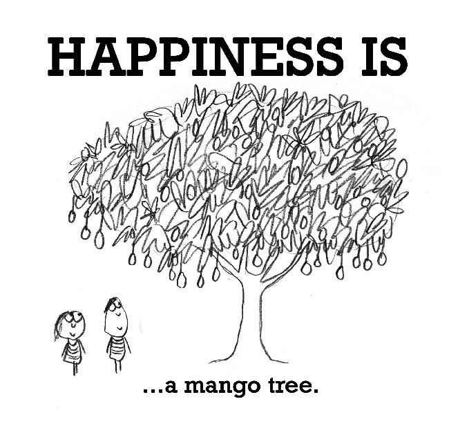 Sadness is, a mango tree.